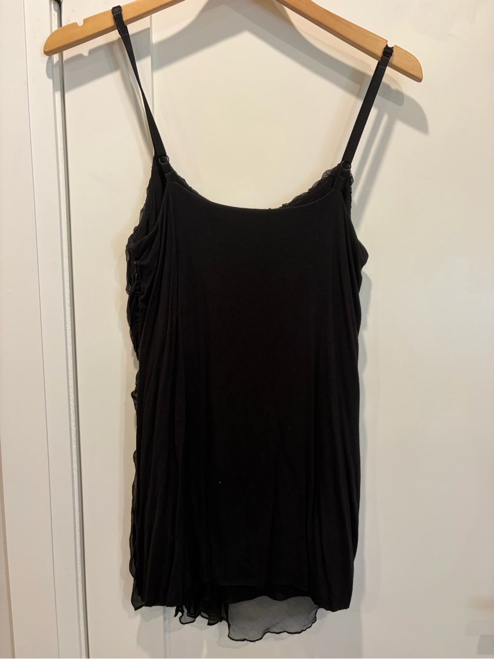 Bailey 44 Black Draped Camisole Tank